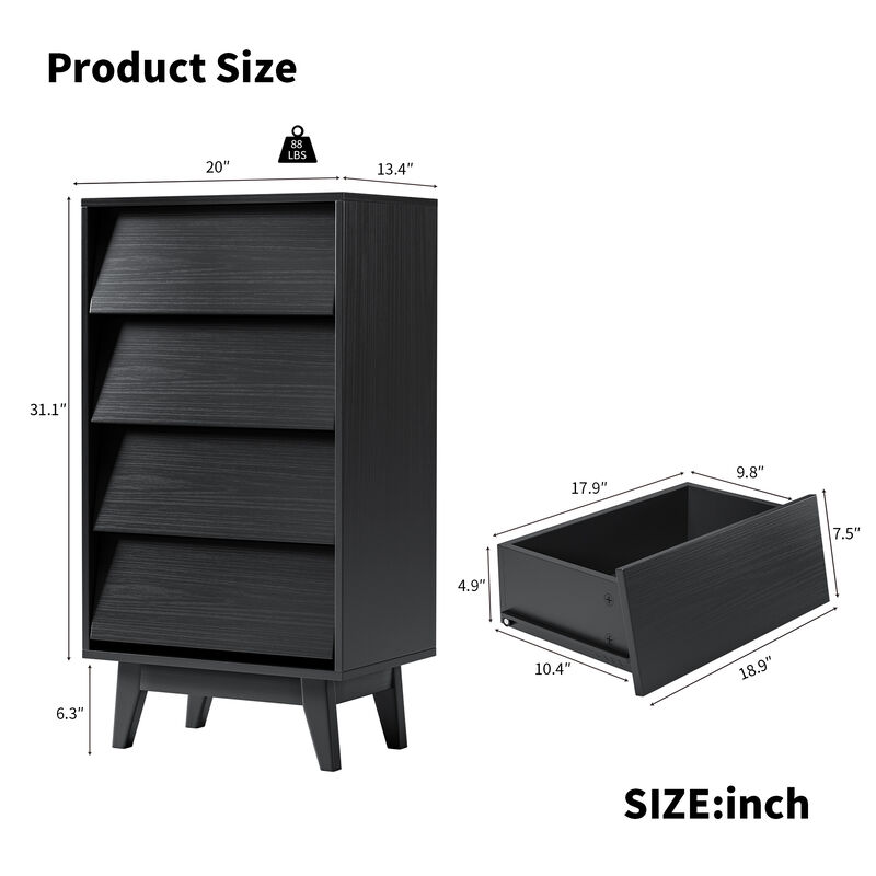 Nunha 4 Drawer Dresser image number 8