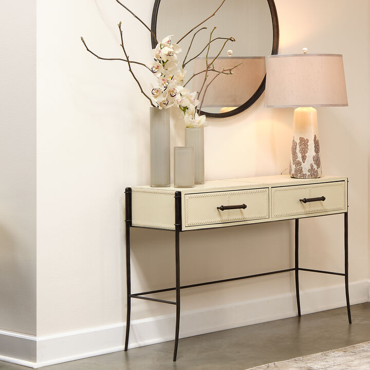 Nevado Leather Console Table
