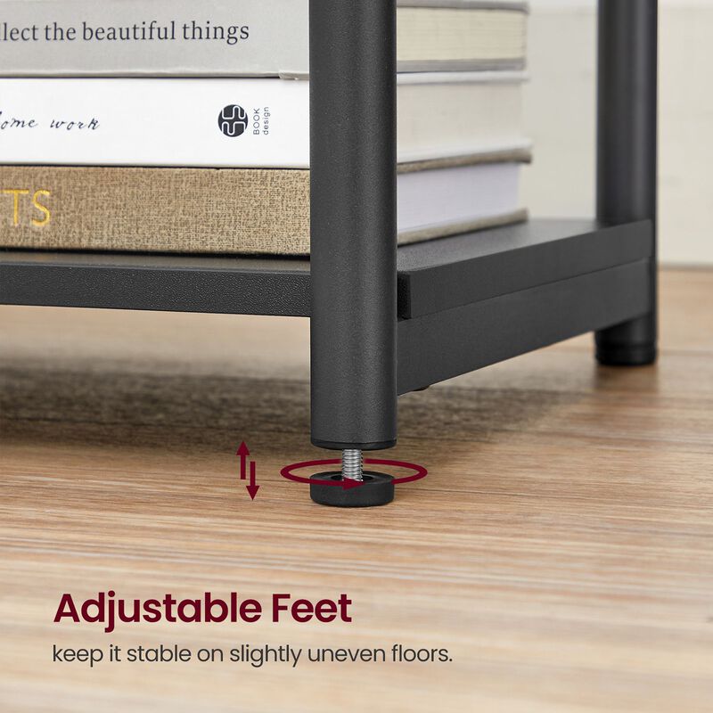 Side Table with Charging Station - 3-Tier End Table with USB Ports and Outlets for Convenient Charging image number 8