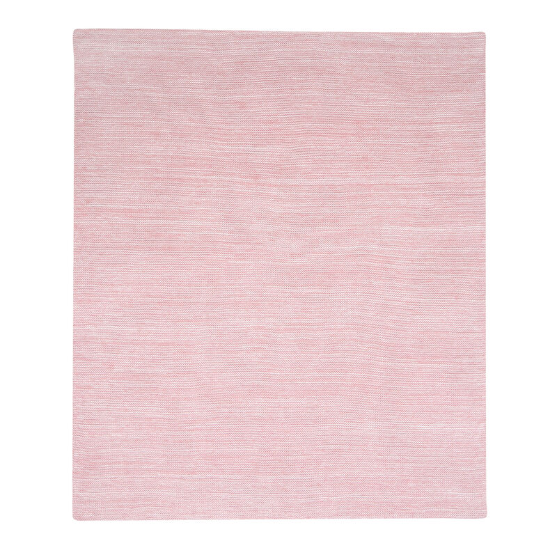 Lambs & Ivy Signature Pink/White 100% Cotton Marl Textured Knit Baby Blanket
