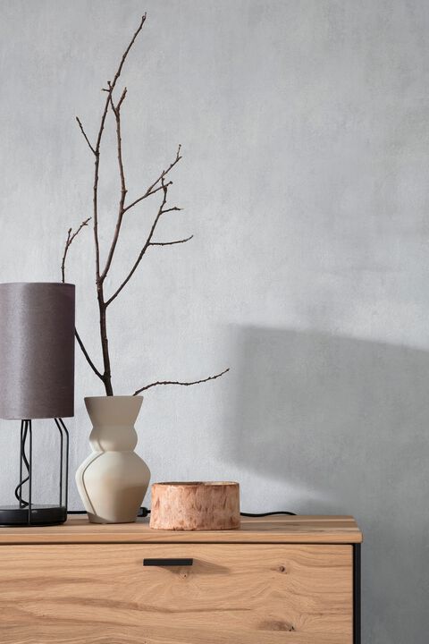 The New Textures Plain Texture Silver Grey Wallpaper NT32715