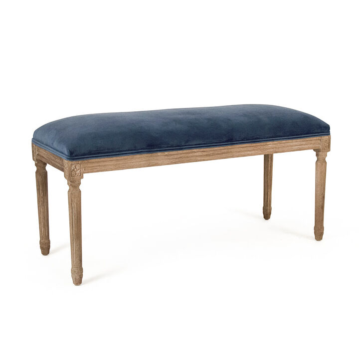 Blue Velvet Lille Bench