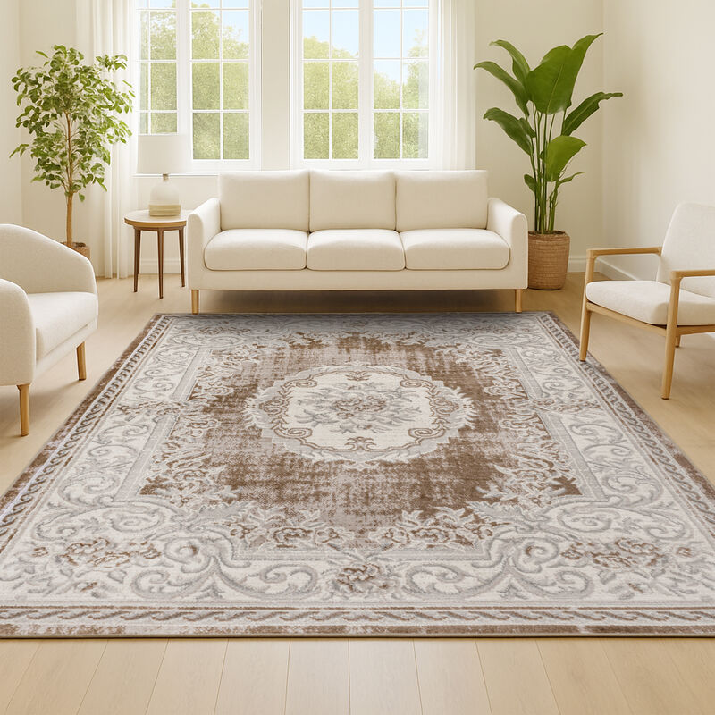 Rosalia Cottage Medallion Area Rug