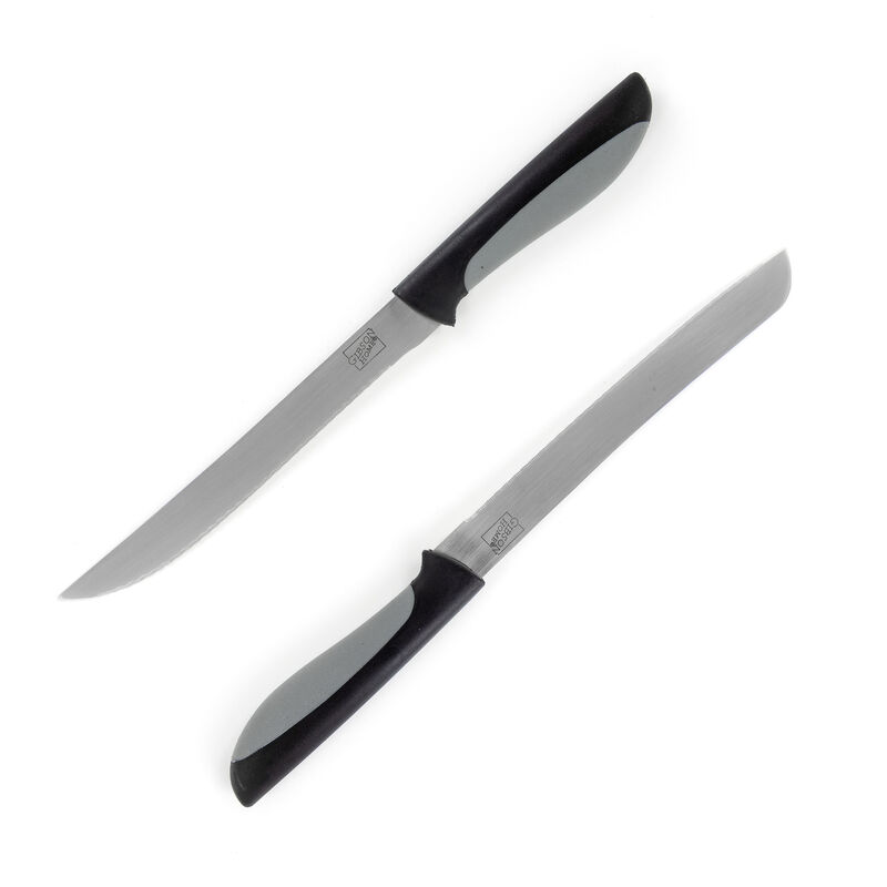 Gibson Home Dorain 14 Piece Stainless Steel Cutlery Set in Black with Wood Block