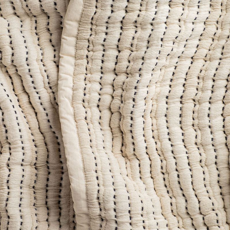 Coastal Stitch Quilted Bedspread image number 1