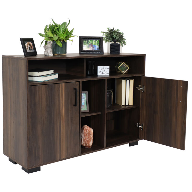 Sunnydaze 48.5" Anthony Sideboard Storage Buffet Cabinet with Shelves