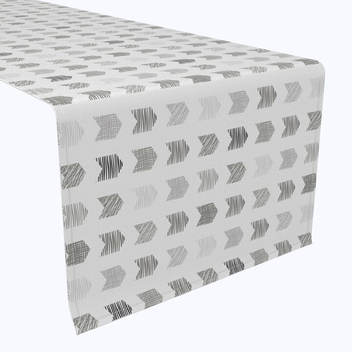 Fabric Textile Products, Inc. Water Repellent, Outdoor, 100% Polyester, Grey Geometric Arrows