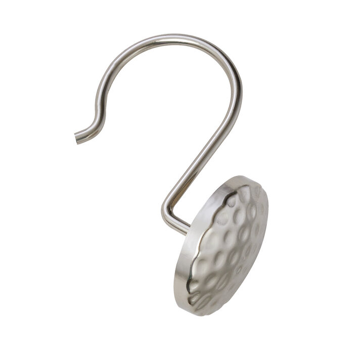 Utopia Alley Rust-Resistant Metal Shower Curtain Hooks, Shower Hooks Hangers for Bathroom, Kitchen Utensils, Curtains, Clothing, Towels etc - Set of 12