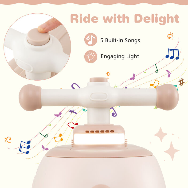 Electric Toddler Ride On Vehicle with Trailer LED Lights and Music image number 5