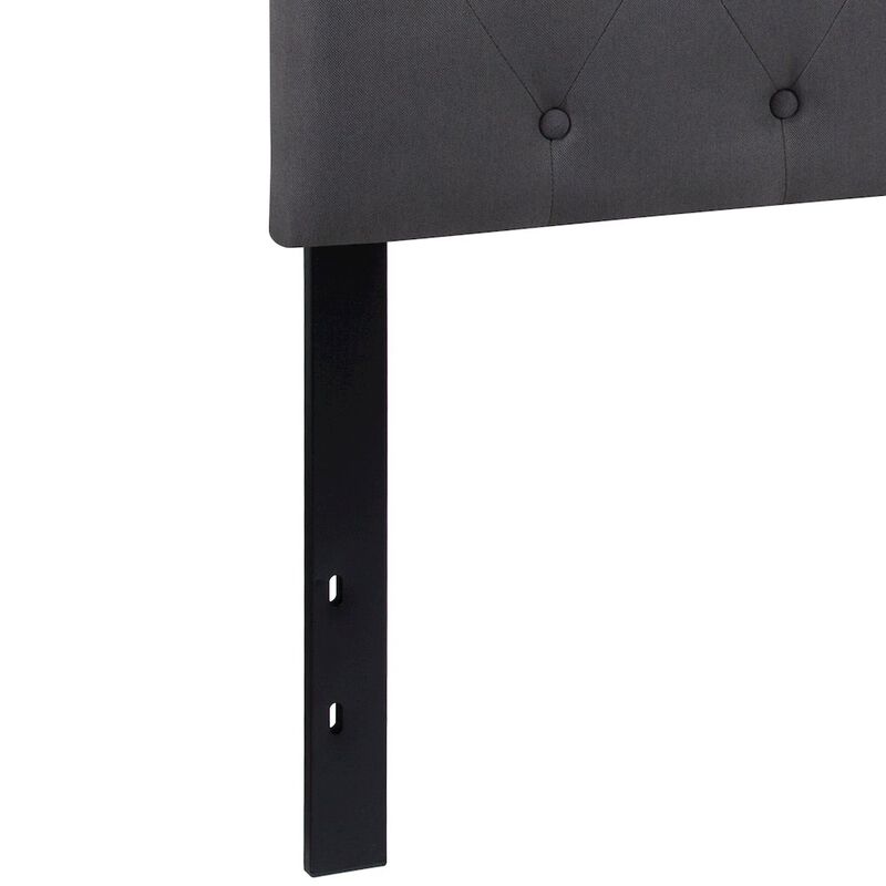 Flash Furniture Tufted Upholstered Queen Size Headboard in Dark Gray Fabric image number 9