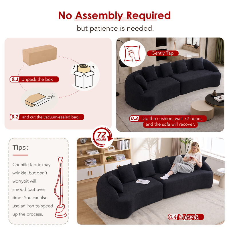 Stowag Curved Boneless Sofa image number 2