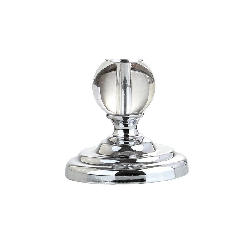 Elizabeth 33" Crystal/Metal LED Table Lamp, Clear/Chrome (Set of 2)