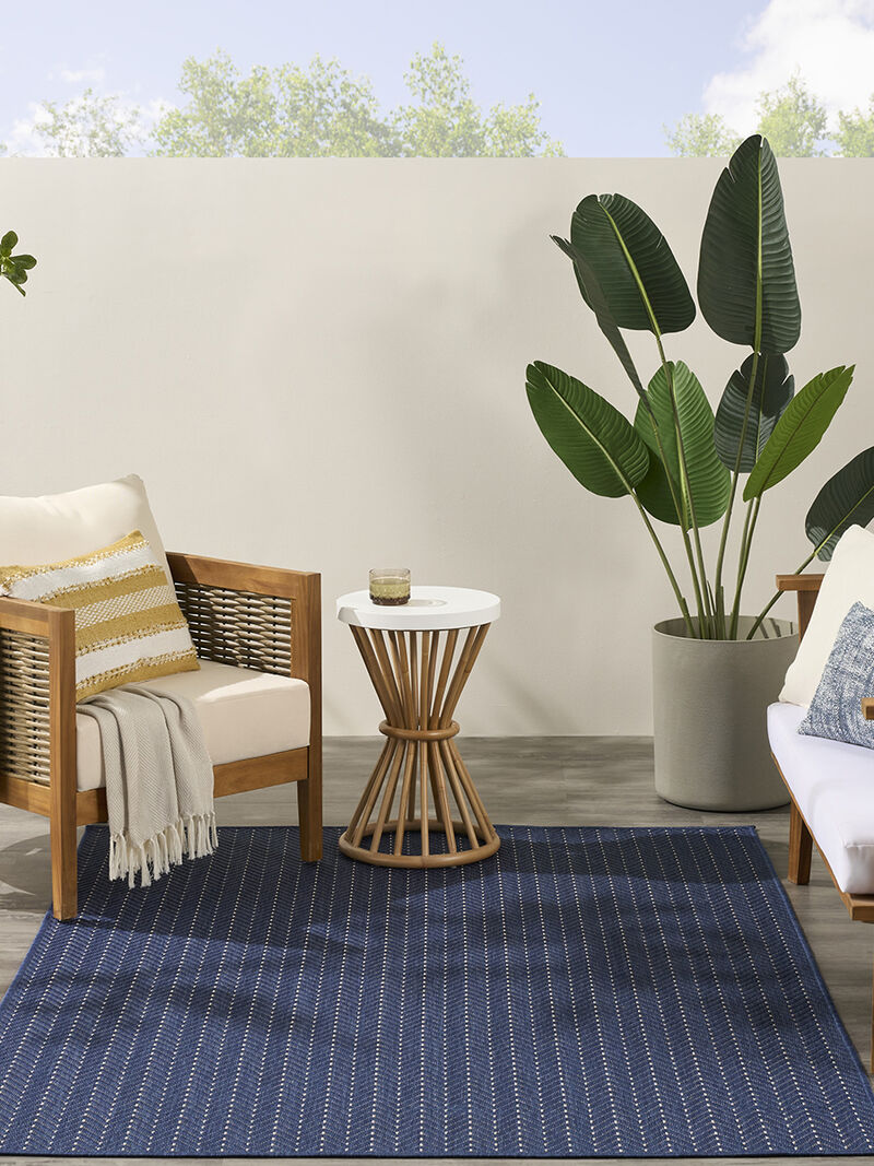 Horizon Indoor/Outdoor HOZ02 Navy 6' x 9' Rug