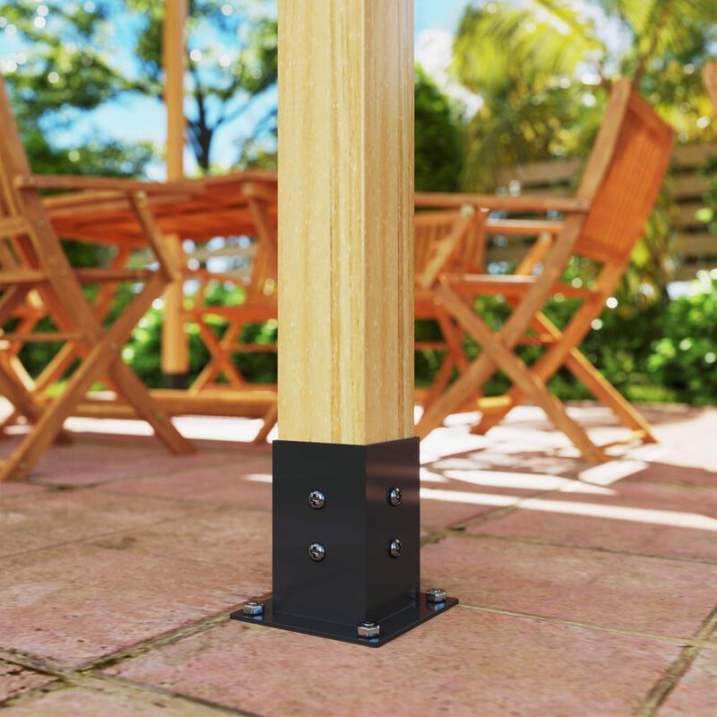 Hivvago Pergola Brackets Kit with Wall Mounts image number 7