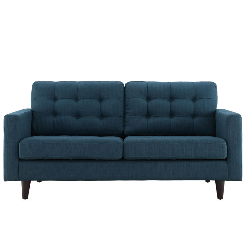 Empress Upholstered Fabric Loveseat image number 0