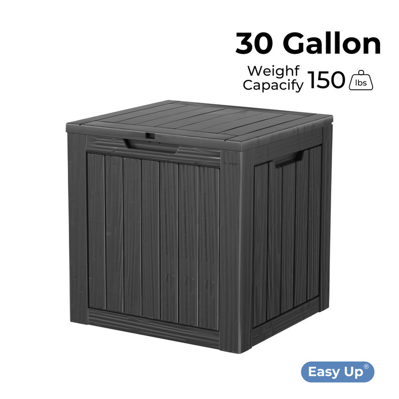 Mondawe 31 Gallon Outdoor Garden Resin Storage Deck Box