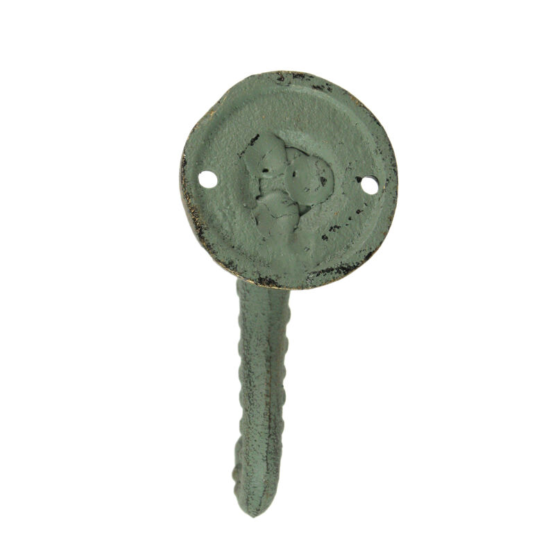 Set of 3 Verdigris Bronze Cast Iron Octopus Tentacle Wall Hooks: Nautical Key Hangers, 4.5 Inches High - Easy to Install - Enhance Your Decor with Coastal Charm image number 5