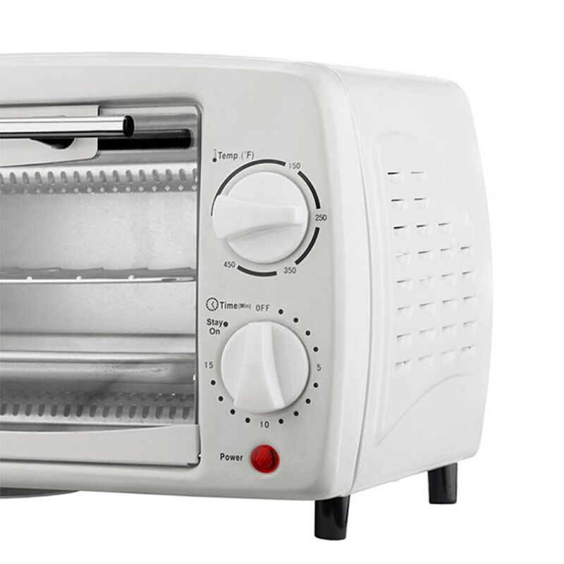 Brentwood 9-Liter (4 Slice) Toaster Oven Broiler (White) image number 2