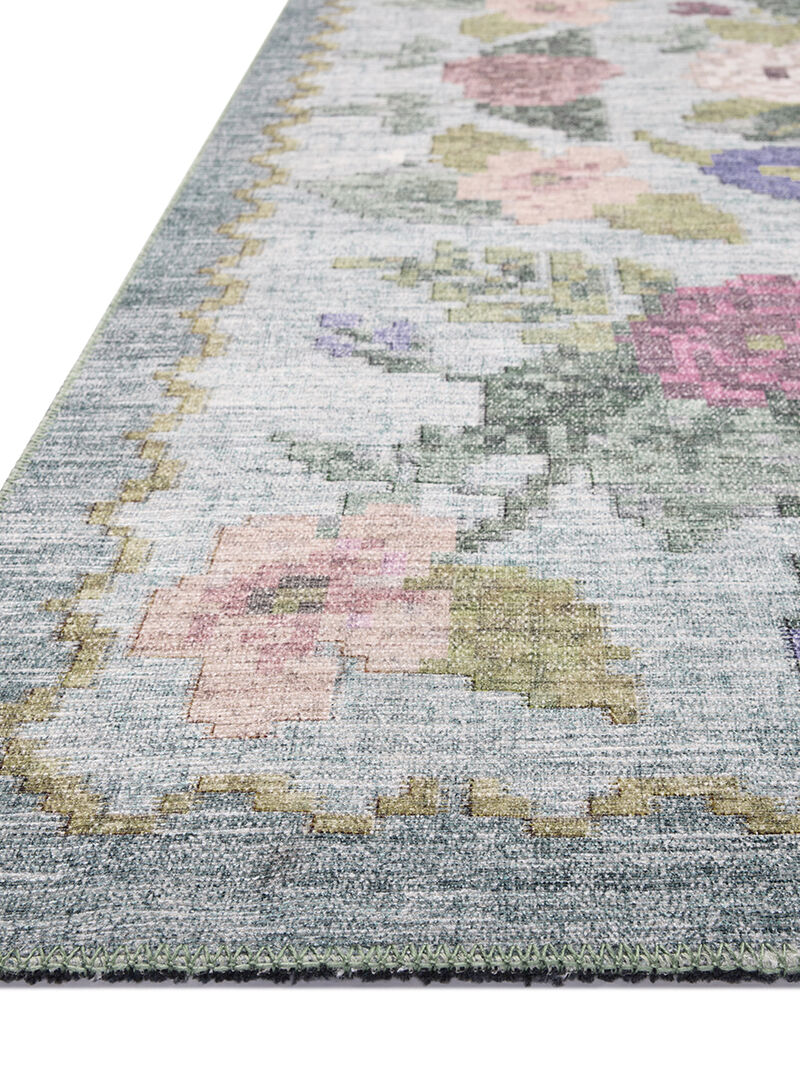 Rosa RSA-02 Sky 18" x 18" Sample Rug by Rifle Paper Co.