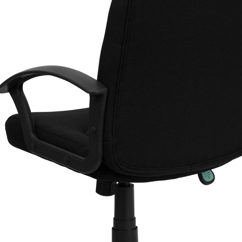Garver Mid-Back Fabric Executive Swivel Office Chair with Nylon Arms image number 6