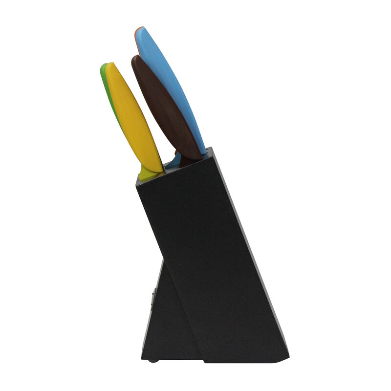 Oceanstar 6-Piece Non-Stick Coating knife set with Block