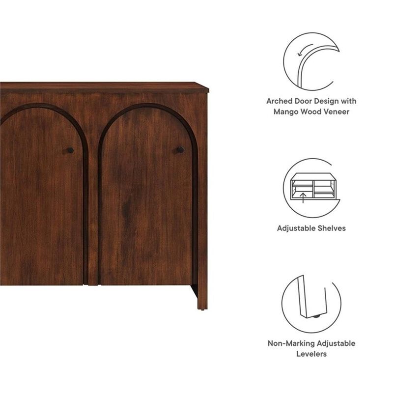 Appia 53 - Arched Door Accent Credenza image number 7