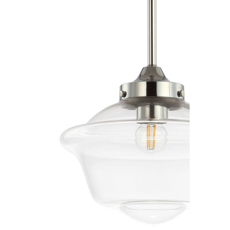 Kurtz Adjustable Drop Metal/Glass LED Pendant