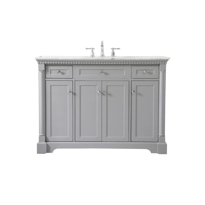 Elegant Kitchen and Bath 48 inch Single bathroom vanity in  Grey