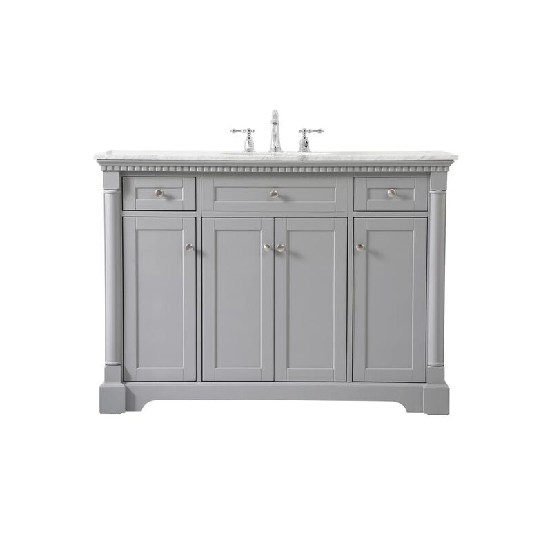 Elegant Kitchen and Bath 48 inch Single bathroom vanity in  Grey