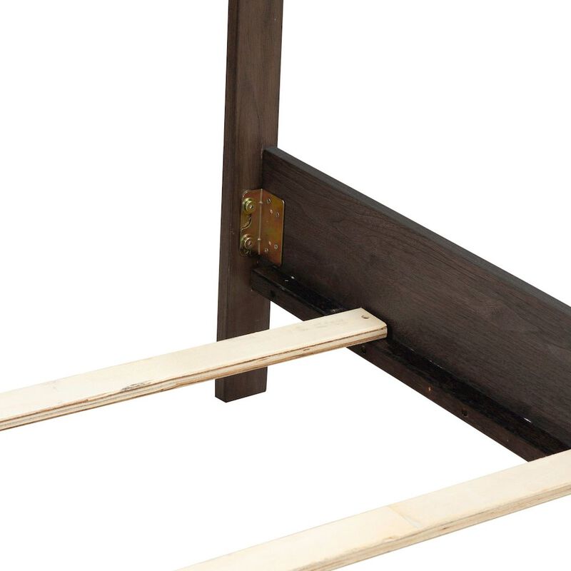 Liberty Furniture Modern Edge King Upholstered Bedframe for Bedroom - Caffe Brown image number 5