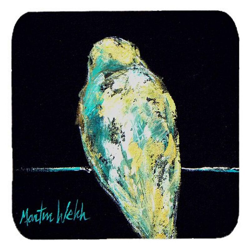 Caroline's Treasures MW1044FC Bird Not My Problem Foam Coasters (Set of 4), 3.5 H x 3.5 W, Multicolor image number 0