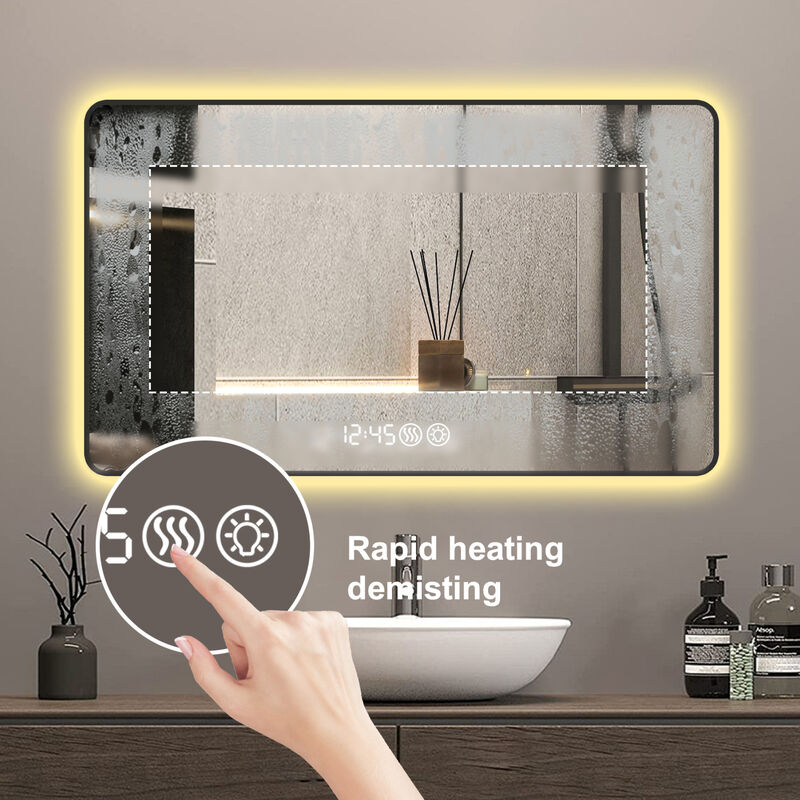 ELEMENT ACE Advanced LED Bathroom Mirror with Smart Display Features image number 7
