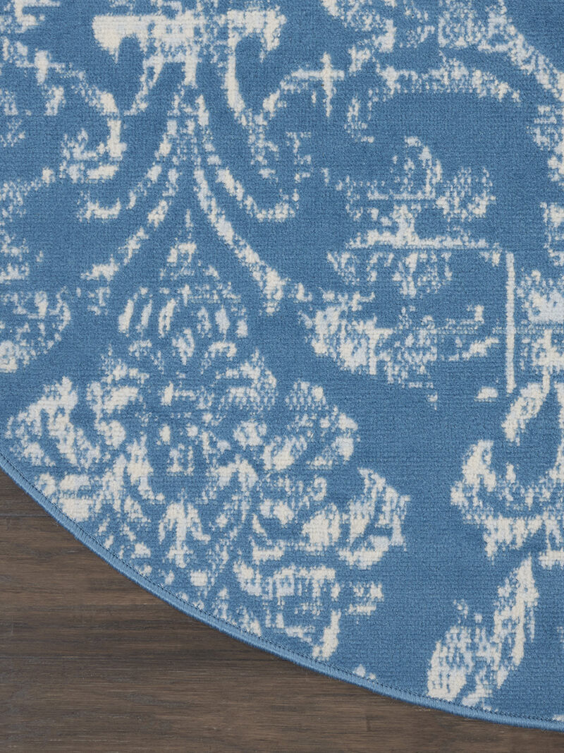 Jubilant JUB09 Blue 5'3" x Round Rug