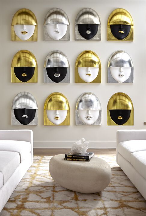 Fashion Faces Large Wall Art Kiss