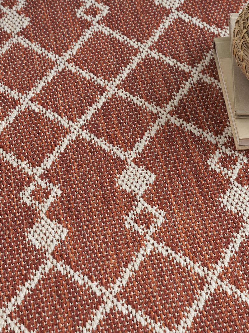 Positano POS02 Terracotta 5' x 7' Rug image number 9