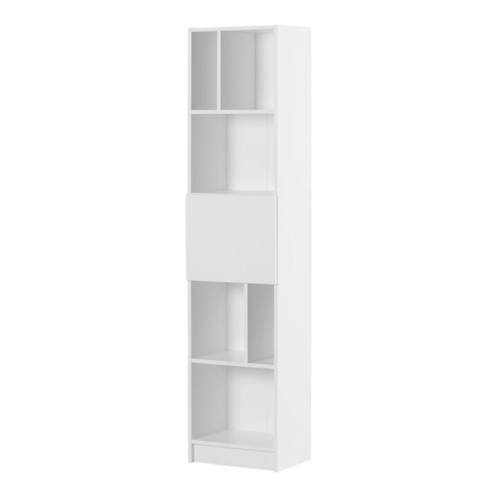 Olea 5-Shelf Bookcase, Pure White