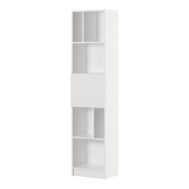 Olea 5-Shelf Bookcase, Pure White