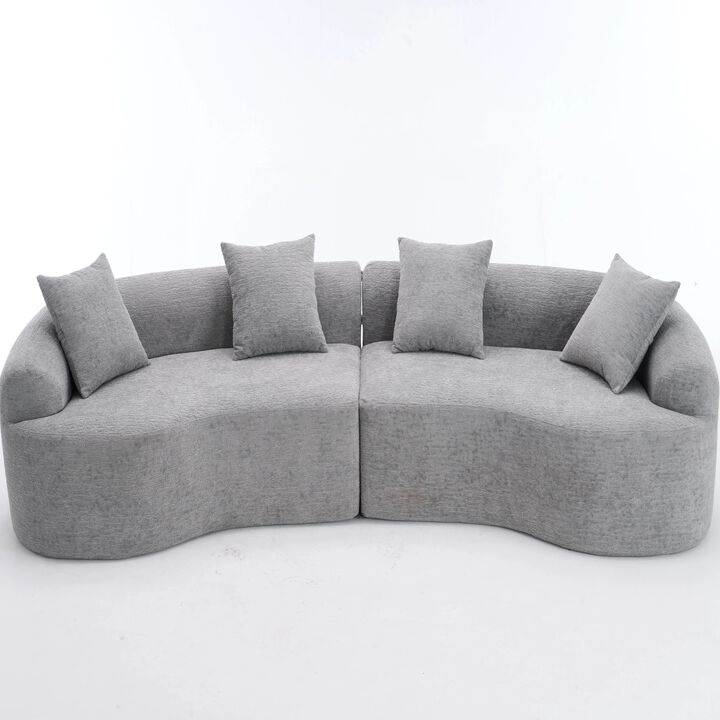 Whisen 110" Modular Sectional Sofa with Full Compression