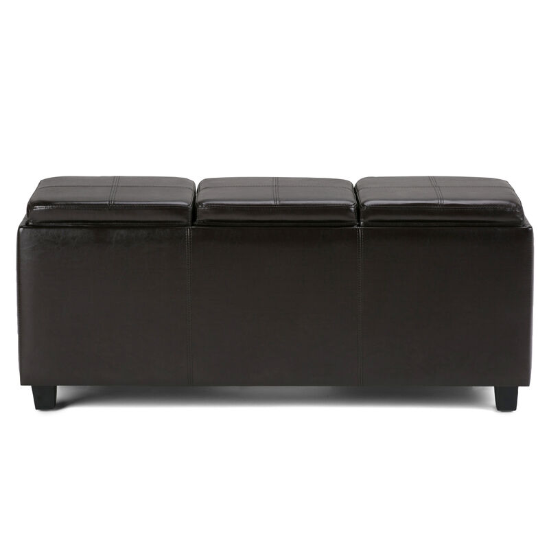 Simpli Home Avalon Storage Ottoman image number 1