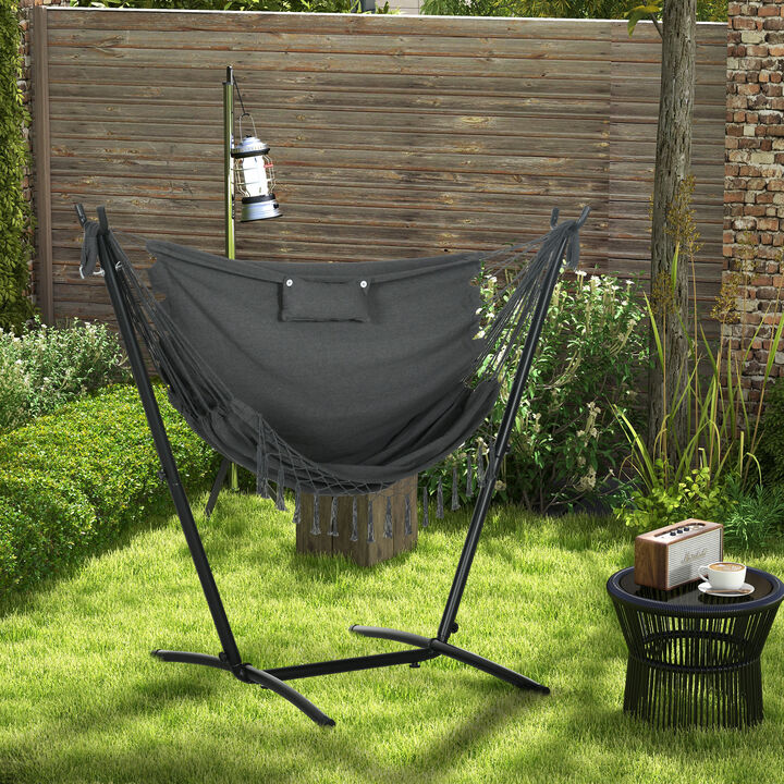 Hivvago U-Shape Stand Hammock Chair with Headrest
