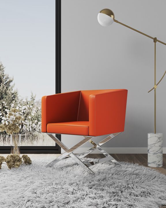 Hollywood Orange Accent Chair
