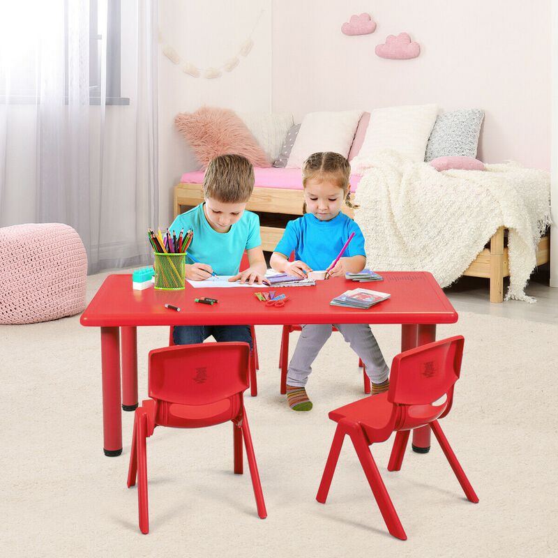 4-pack Kids Plastic Stackable Classroom Chairs