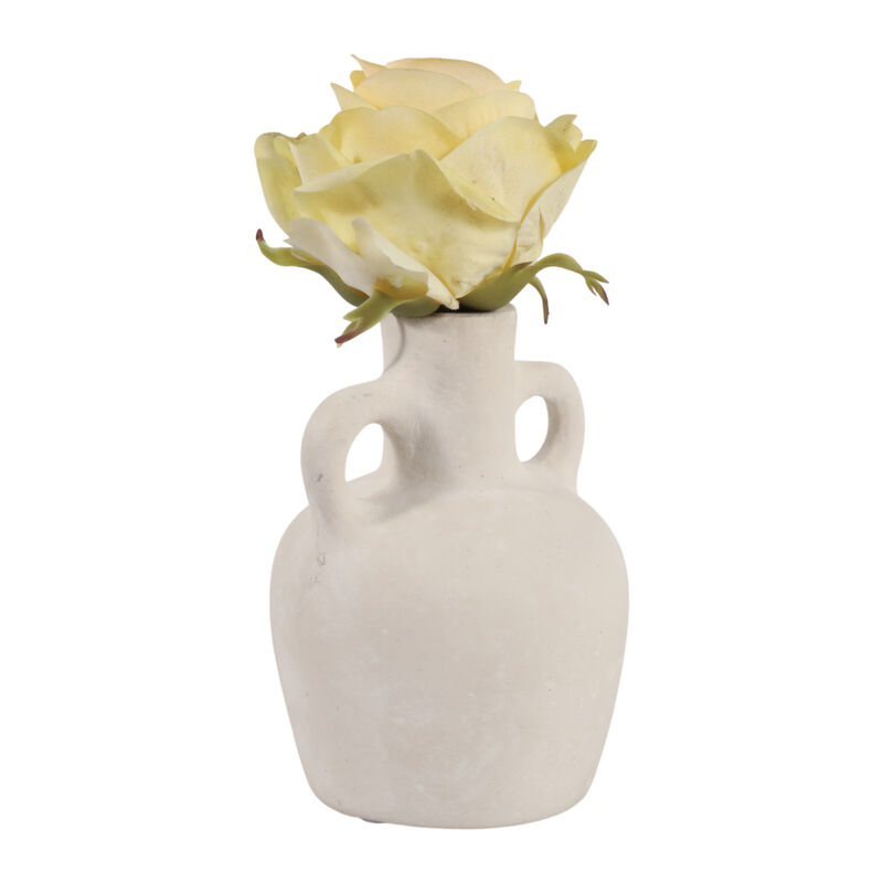 6x4" Paper Mache Boho Bud Vase, Ivory image number 2