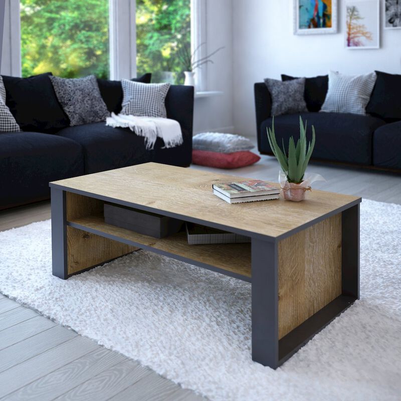 Decorotika Manhattan Coffee Table Sapphire Oak