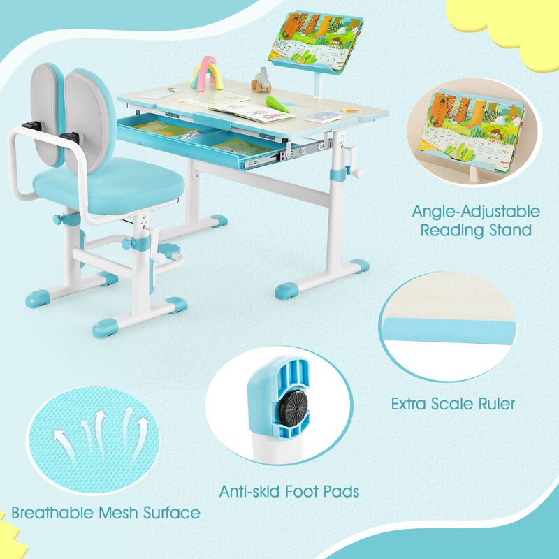 Adjustable Kid's Study Desk and Chair Set for Comfortable Learning and Growth