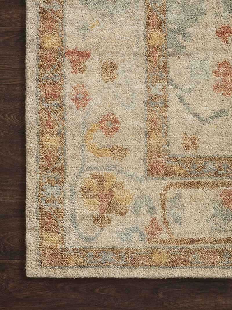 Clement CLM01 Pebble/Multi 5'6" x 8'6" Rug