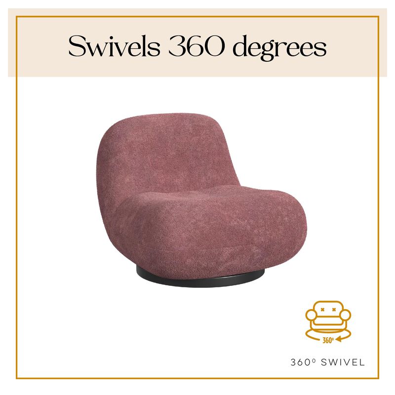 Crosby Boucle Swivel Chair