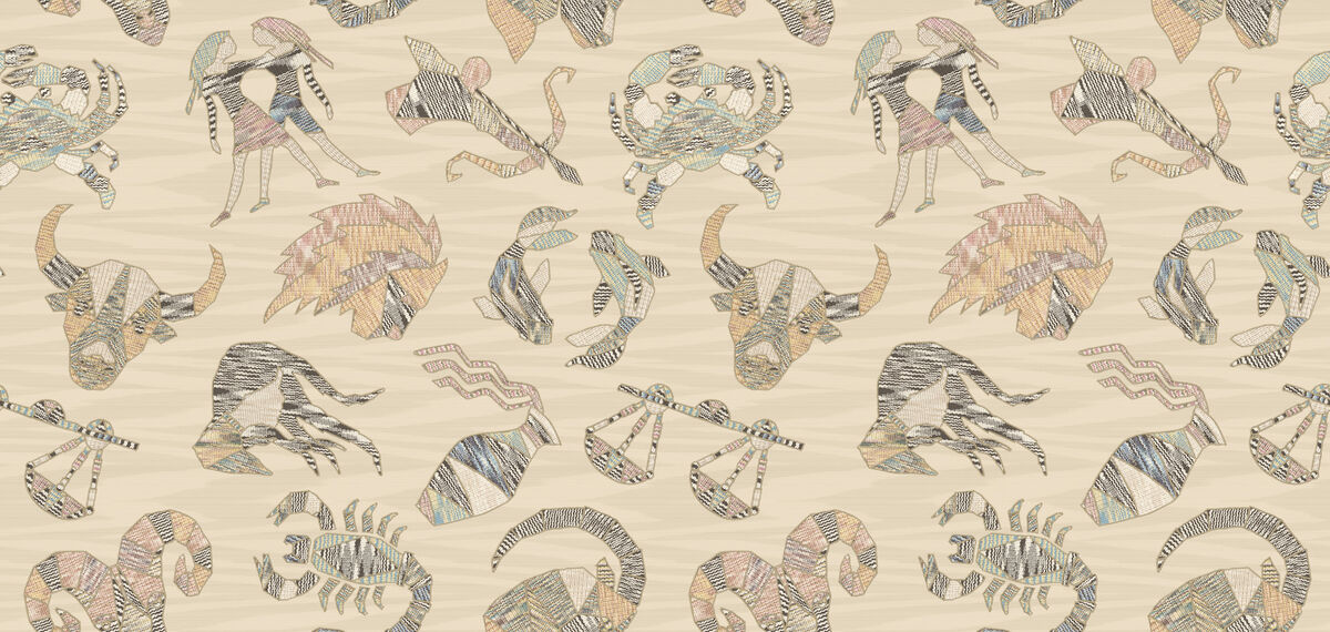 Constellations Cream Wallpaper