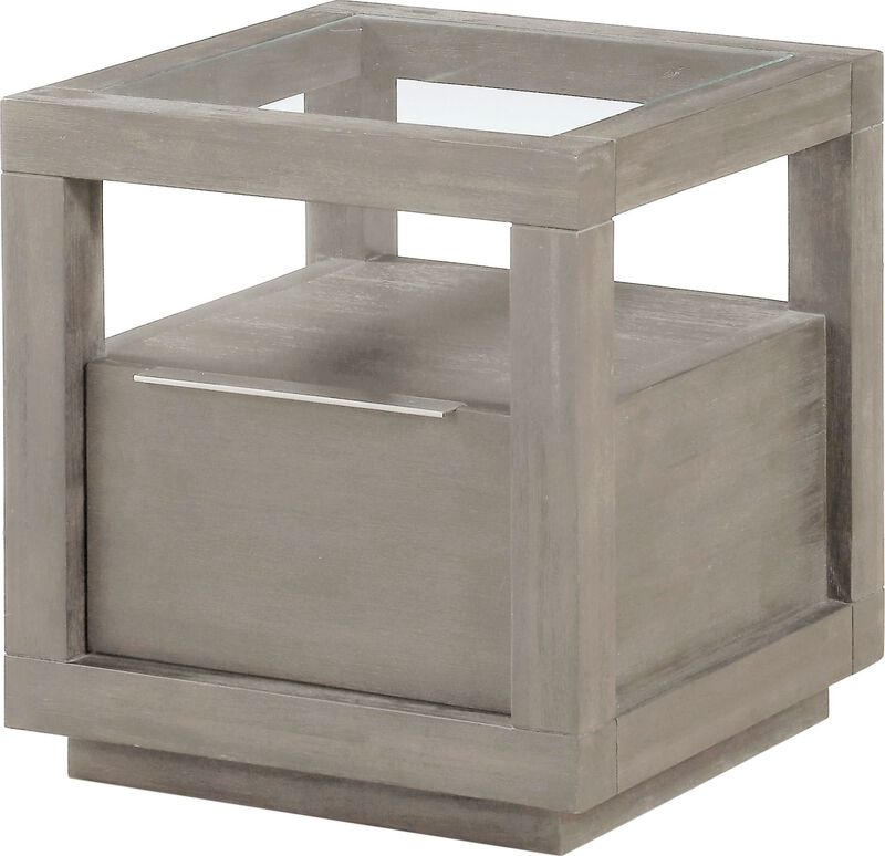 Oxford One-Drawer End Table in Mineral