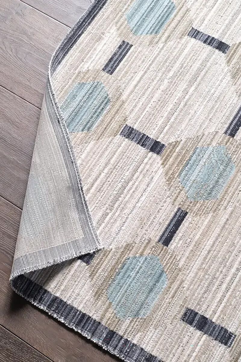 Muted Mosaic Alaric Blue 8'6" x 11'6" Rug image number 5